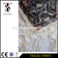 long polyester scarf voile fabric geometric pattern lightweight scarve with special tassel